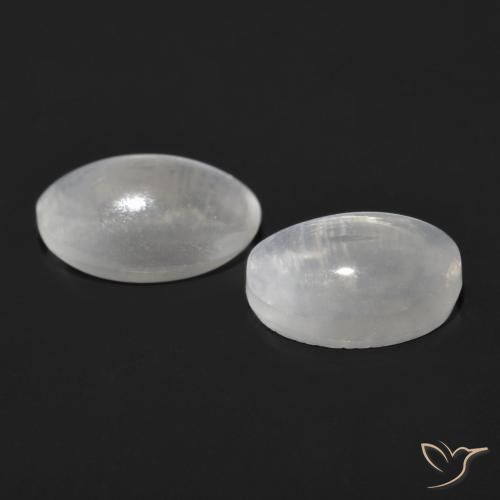 Pedras preciosas de Sillimanita Olho de Gato Cinza muito claro natural de 2.27 ct, oval, Transparente