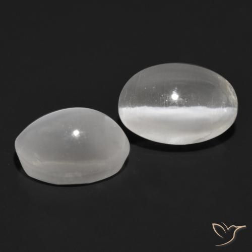 Pedras preciosas de Sillimanita Olho de Gato Cinza muito claro natural de 2.32 ct, oval, Transparente