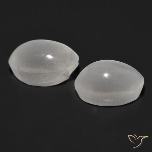 Pedras preciosas de Sillimanita Olho de Gato Cinza muito claro natural de 2.32 ct, oval, Transparente
