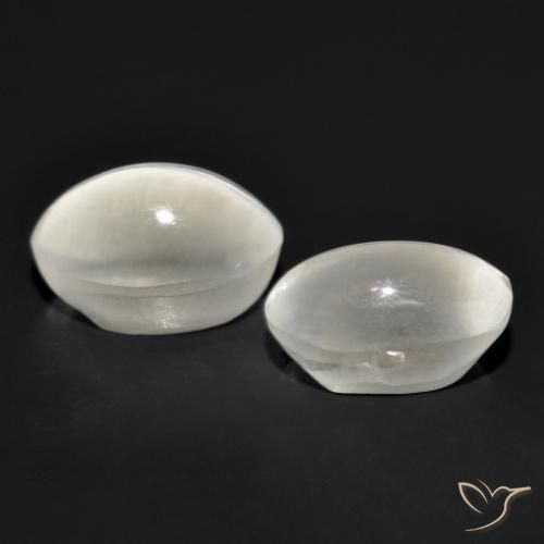Pedras preciosas de Sillimanita Olho de Gato Cinza muito claro natural de 2.53 ct, oval, Transparente