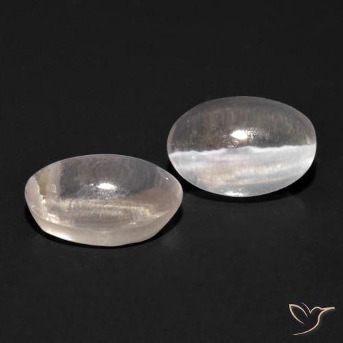 Pedras preciosas de Sillimanita Olho de Gato Cinza muito claro natural de 1.92 ct, oval, Transparente