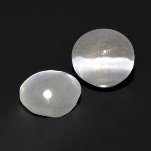 Pedras preciosas de Sillimanita Olho de Gato Cinza muito claro natural de 1.68 ct, Corte Redondo, Transparente