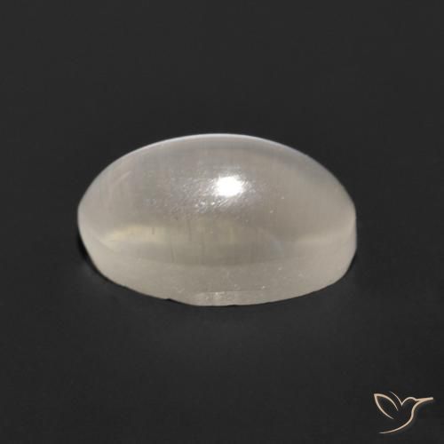 Sillimanita Olho de Gato Cinza muito claro Natural 1.14ct, oval, Translúcido