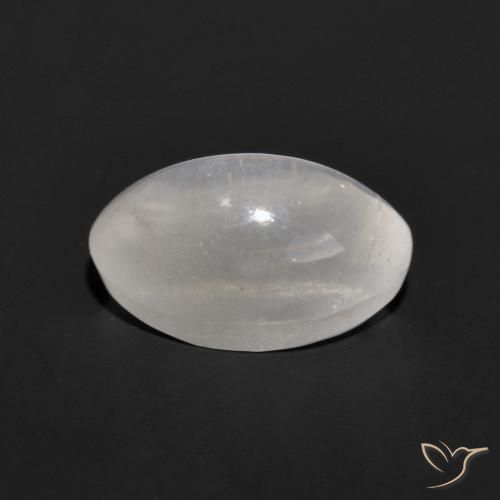 Sillimanita Olho de Gato Cinza muito claro Natural 1.24ct, oval, Transparente