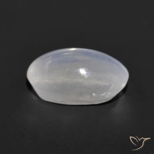 Sillimanita Olho de Gato Cinza muito claro Natural 1.14ct, oval, Transparente