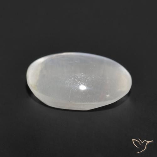 Sillimanita Olho de Gato Cinza muito claro Natural 1.13ct, oval, Transparente
