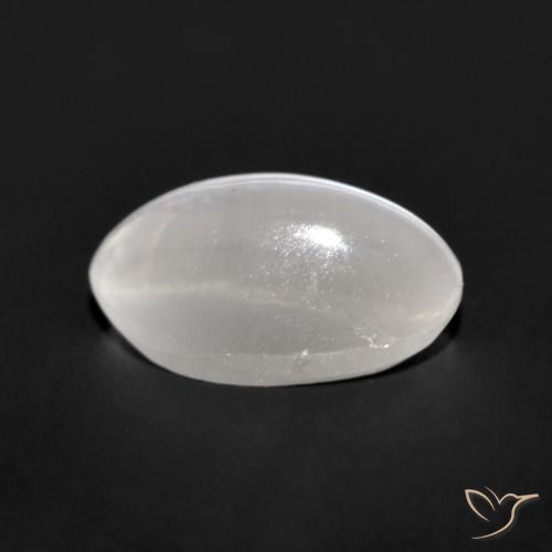 Sillimanita Olho de Gato Cinza muito claro Natural 1.19ct, oval, Transparente