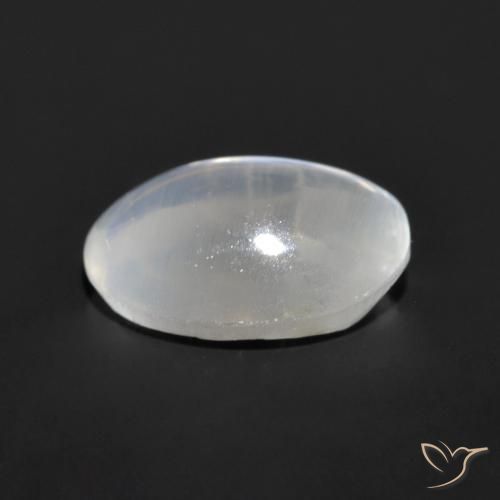 Sillimanita Olho de Gato Cinza muito claro Natural 1.06ct, oval, Transparente