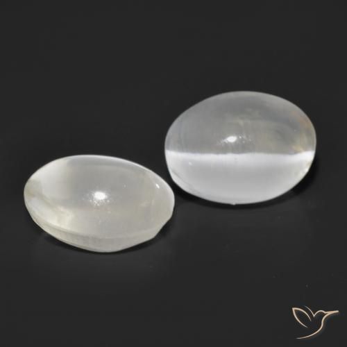 Pedras preciosas de Sillimanita Olho de Gato Cinza muito claro natural de 2.69 ct, oval, Transparente
