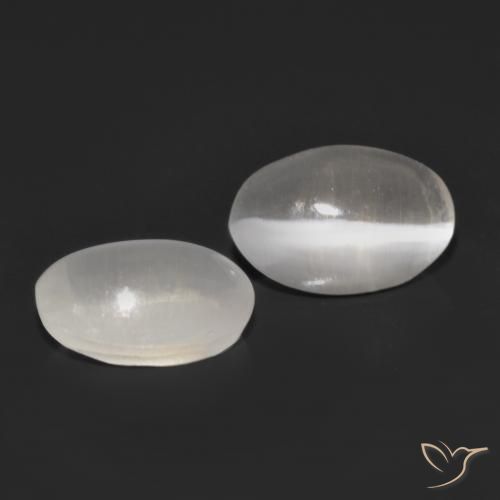 Pedras preciosas de Sillimanita Olho de Gato Cinza muito claro natural de 1.15 ct, oval, Transparente