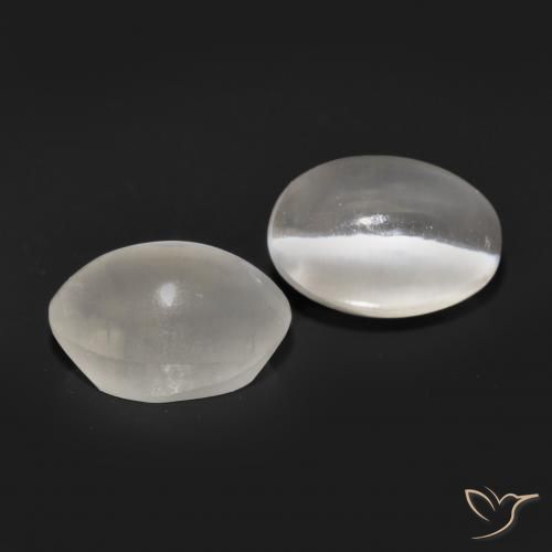 Pedras preciosas de Sillimanita Olho de Gato Cinza muito claro natural de 2.36 ct, oval, Translúcido