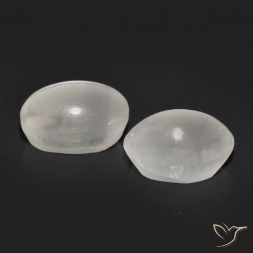 Pedras preciosas de Sillimanita Olho de Gato Cinza muito claro natural de 2.36 ct, oval, Translúcido
