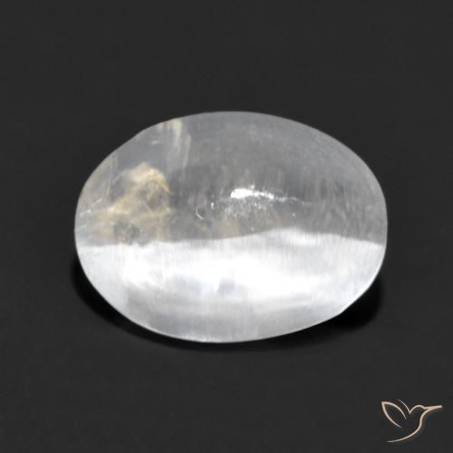 Sillimanita Olho de Gato Cinza muito claro Natural 1.32ct, oval, Transparente
