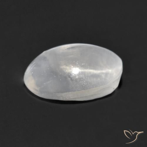 Sillimanita Olho de Gato Cinza muito claro Natural 1.32ct, oval, Transparente