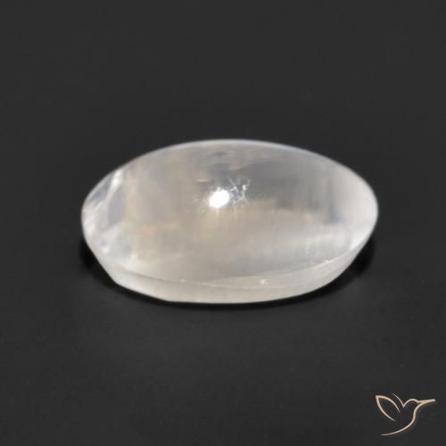 Sillimanita Olho de Gato Cinza muito claro Natural 1.17ct, oval, Transparente