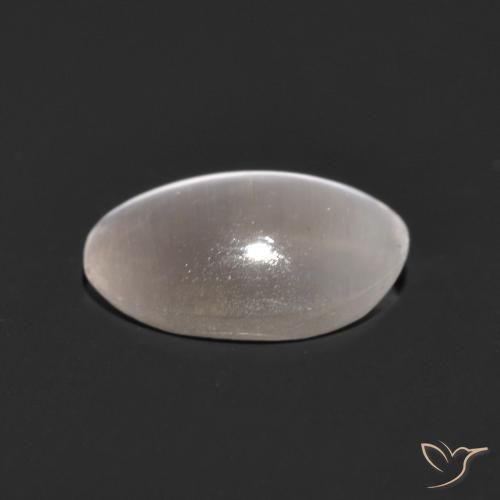 Sillimanita Olho de Gato Cinza muito claro Natural 1.48ct, Corte Oval, Transparente