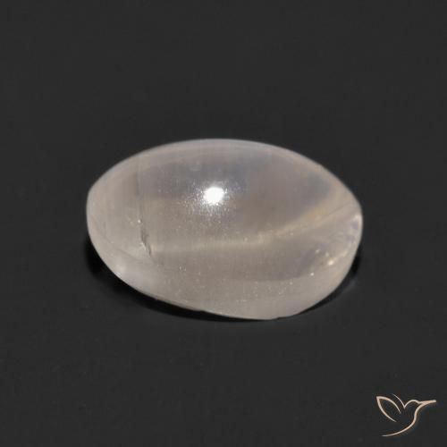 Sillimanita Olho de Gato Cinza muito claro Natural 1.18ct, oval, Transparente