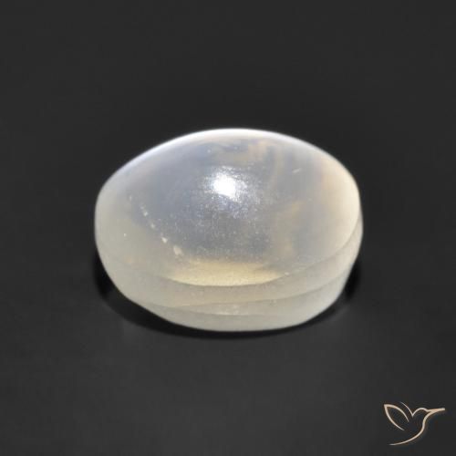 Sillimanita Olho de Gato Cinza muito claro Natural 0.96ct, oval, Transparente