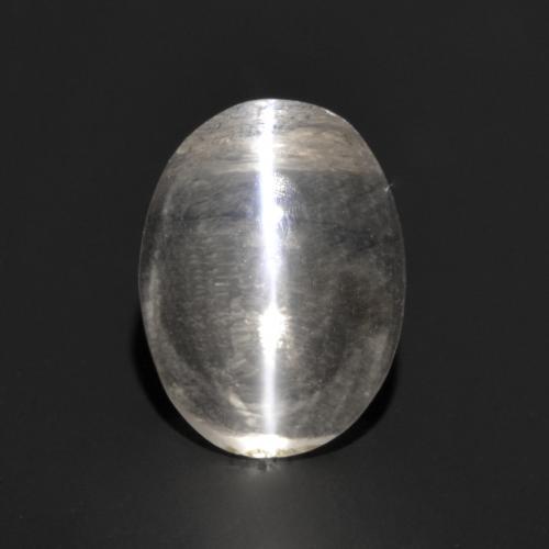 Sillimanita Olho de Gato Cinza muito claro Natural 1.03ct, Corte Oval, Transparente