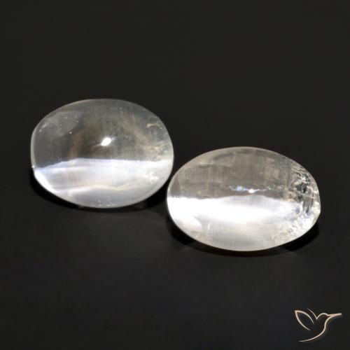 1.82ctw Natural Cinza muito claro Sillimanita Olho de Gato, oval, Transparente