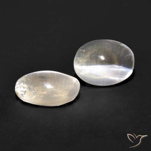 Pedras preciosas de Sillimanita Olho de Gato Cinza muito claro natural de 1.82 ct, oval, Transparente