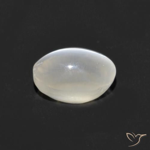 Sillimanita Olho de Gato branco quente Natural 1.06ct, oval, Transparente