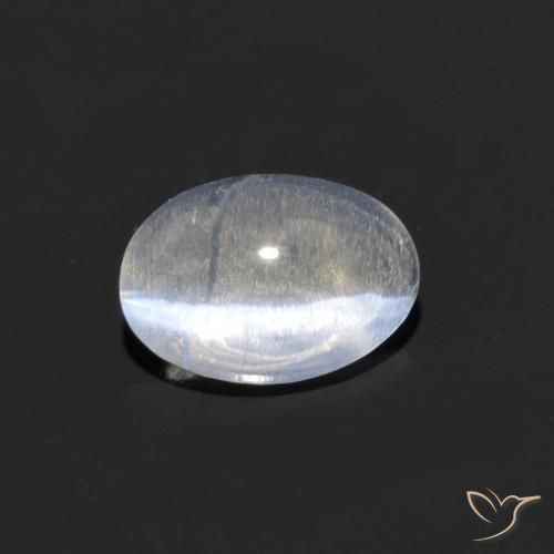 0.73ct Natural Claro Sillimanita Olho de Gato, oval, Transparente
