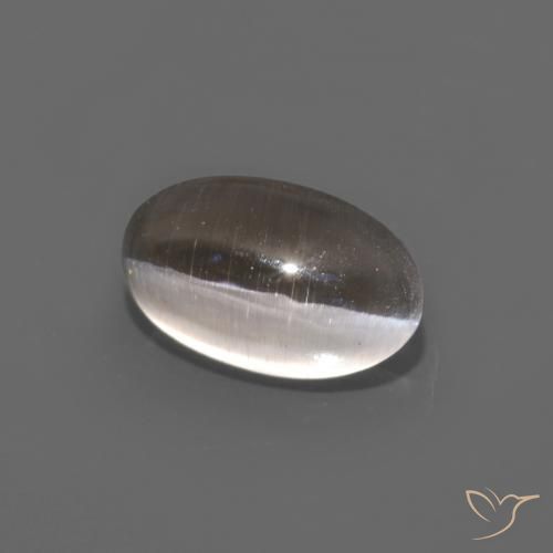 Sillimanita Olho de Gato Castanho médio Natural 1.12ct, oval, Transparente