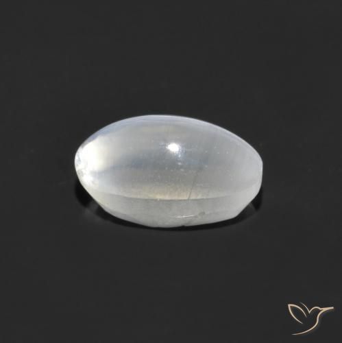 Sillimanita Olho de Gato Branco Natural 1.10ct, oval, Transparente