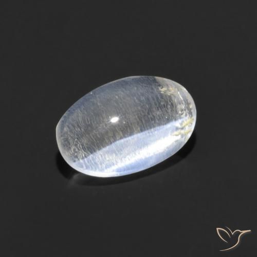 0.80ct Natural Claro Sillimanita Olho de Gato, oval, Transparente