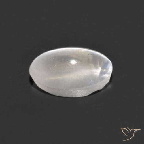 Sillimanita Olho de Gato Branco Natural 1.10ct, oval, Transparente