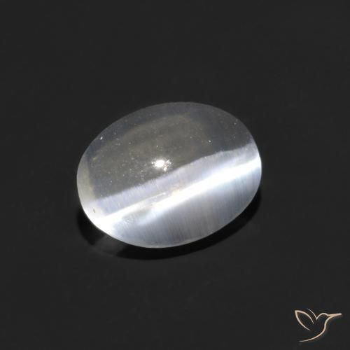 Sillimanita Olho de Gato Claro Natural 0.82ct, oval, Transparente