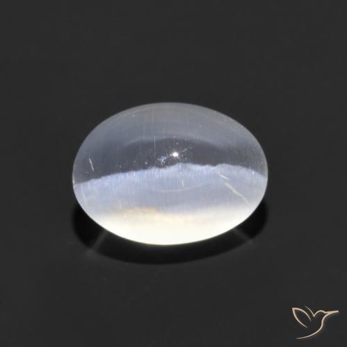 1.43ct Natural Claro Sillimanita Olho de Gato, oval, Transparente