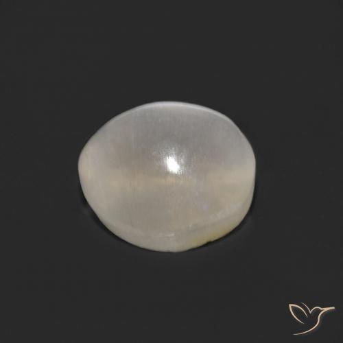 Sillimanita Olho de Gato branco quente Natural 1.33ct, oval, Transparente