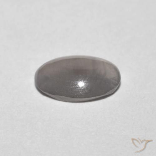 Sillimanita Olho de Gato Cinza muito claro Natural 0.73ct, oval, Transparente