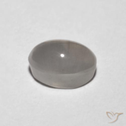 Sillimanita Olho de Gato Cinza muito claro Natural 1.18ct, oval, Transparente