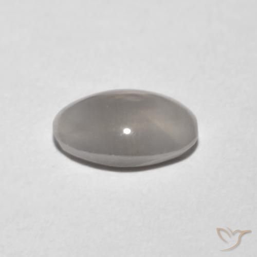 Sillimanita Olho de Gato Cinza muito claro Natural 1.02ct, oval, Transparente