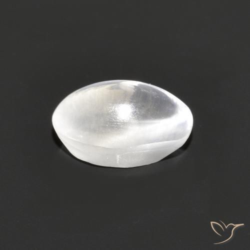 Sillimanita Olho de Gato Cinza muito claro Natural 1.18ct, oval, Transparente