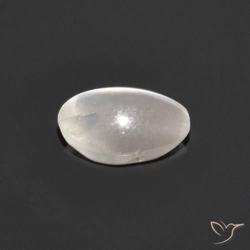 Sillimanita Olho de Gato Cinza muito claro Natural 0.98ct, oval, Transparente