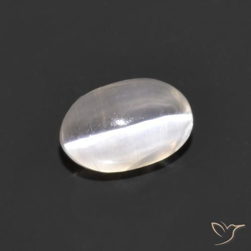 Sillimanita Olho de Gato Cinza muito claro Natural 1.00ct, oval, Transparente