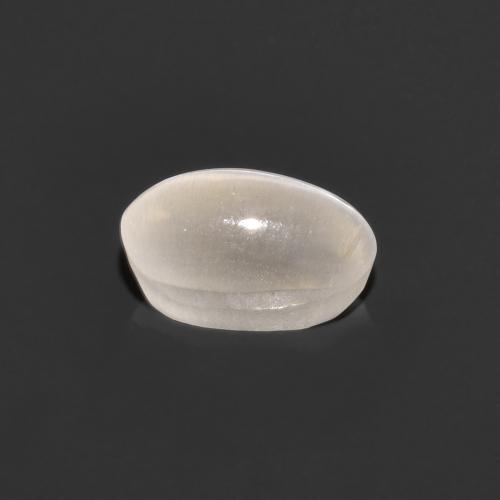 Sillimanite cat's eye cinza natural 0,76ct, corte oval, transparente