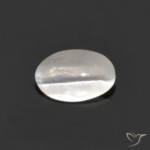 Sillimanita Olho de Gato Cinza muito claro Natural 0.84ct, oval, Transparente