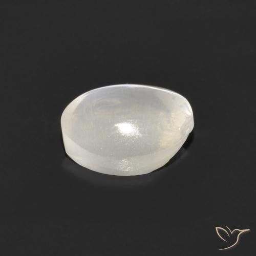 Sillimanita Olho de Gato Cinza muito claro Natural 1.11ct, oval, Transparente