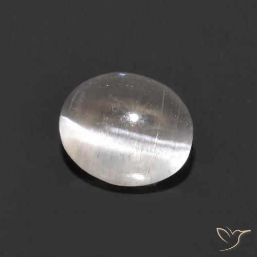 Sillimanita Olho de Gato Cinza muito claro Natural 0.98ct, oval, Transparente