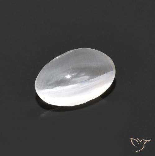 Sillimanita Olho de Gato Cinza muito claro Natural 0.90ct, oval, Transparente