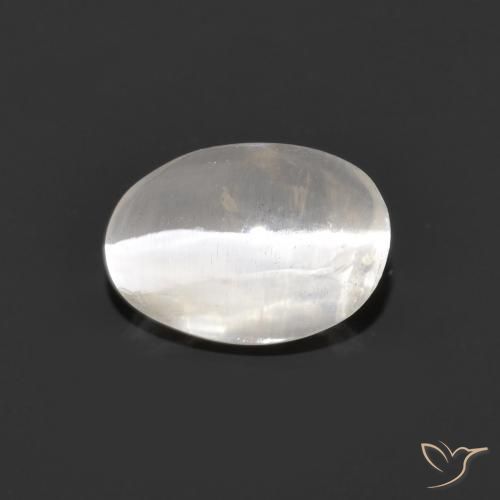 Sillimanita Olho de Gato Cinza muito claro Natural 1.34ct, oval, Transparente