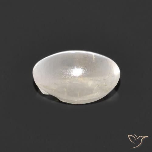 Sillimanita Olho de Gato Cinza muito claro Natural 1.34ct, oval, Transparente
