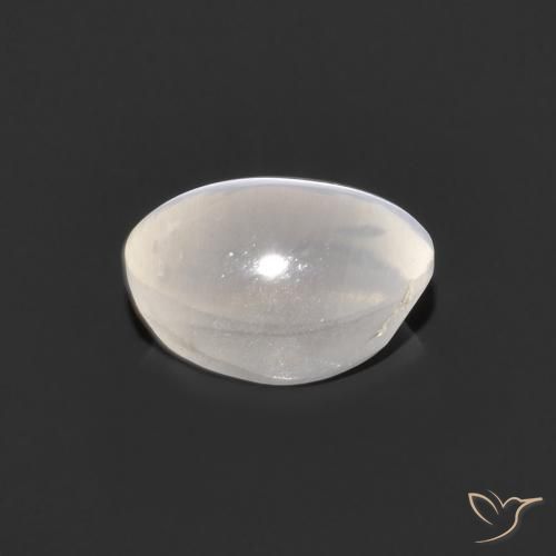 Sillimanita Olho de Gato Cinza muito claro Natural 1.05ct, oval, Transparente