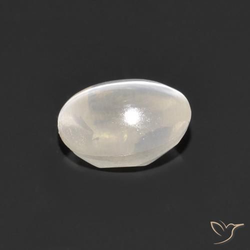 Sillimanita Olho de Gato Cinza muito claro Natural 1.41ct, oval, Transparente