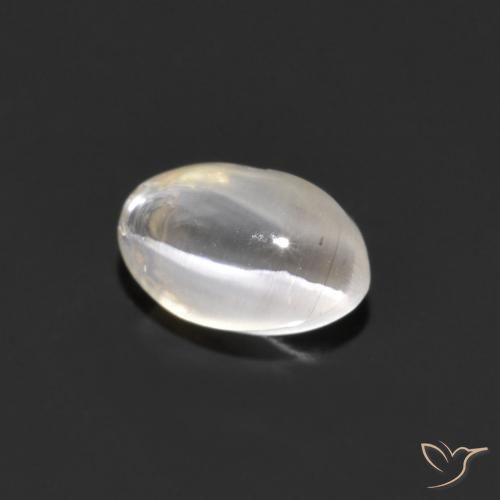 Sillimanita Olho de Gato Cinza muito claro Natural 1.06ct, oval, Transparente